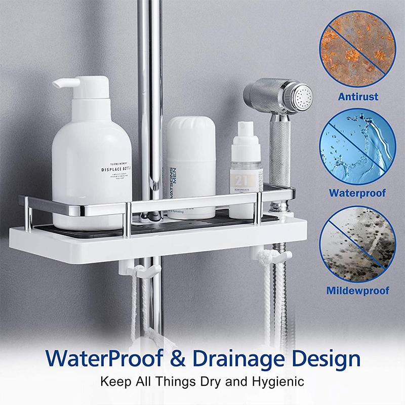Easy Install Shower Caddy Storage Rack Organizer