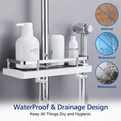 Easy Install Shower Caddy Storage Rack Organizer