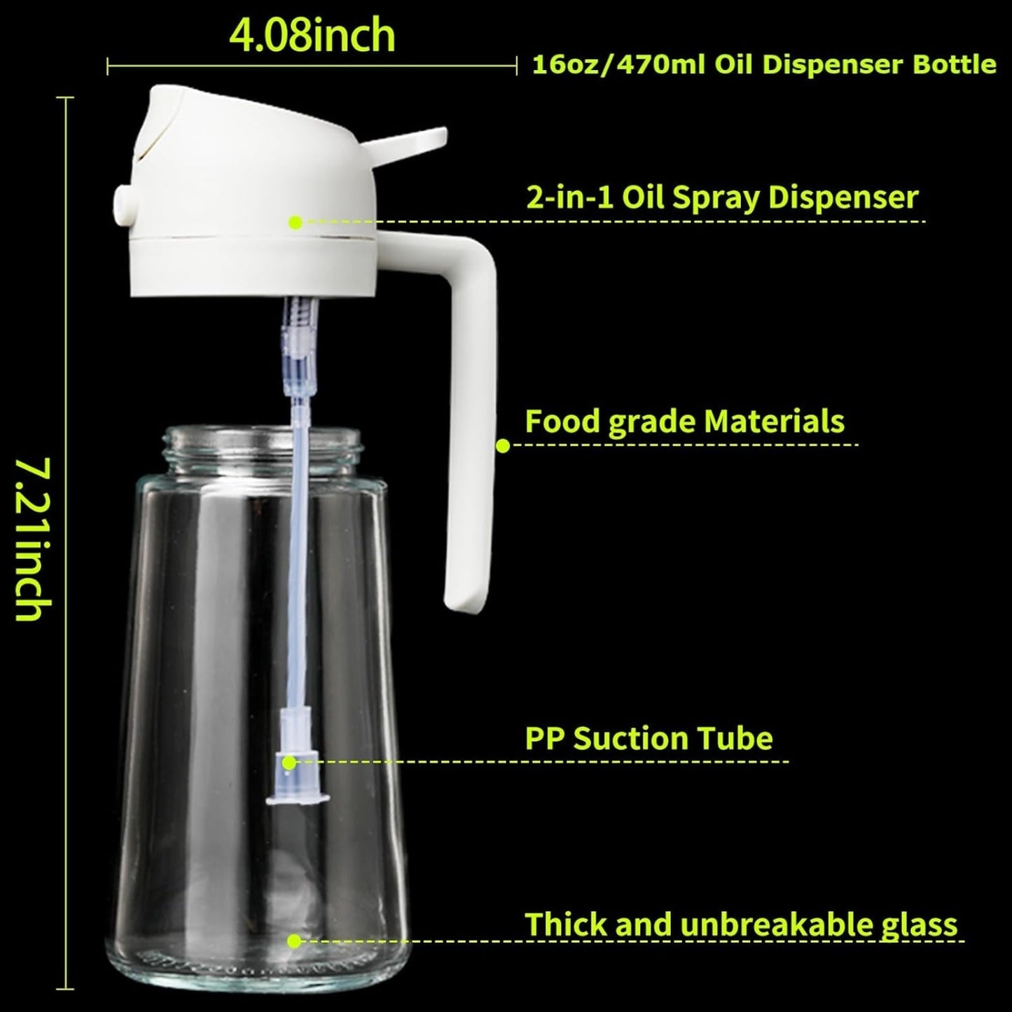 Easy Pour Dual Oil Spray Bottle