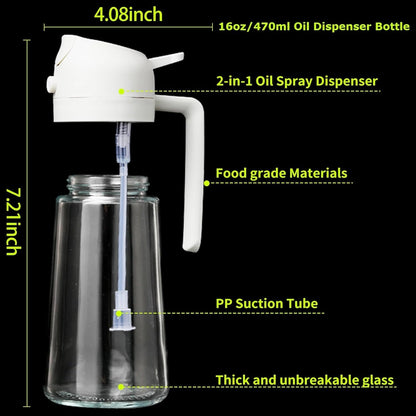 Easy Pour Dual Oil Spray Bottle