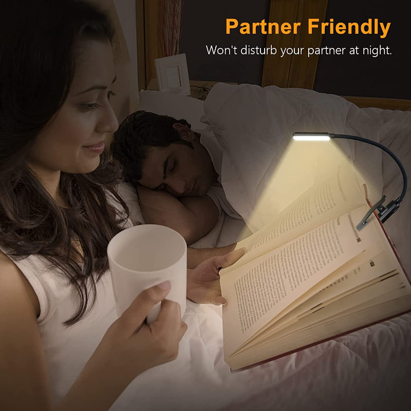 Portable Rechargeable LED Clip On Reading Light