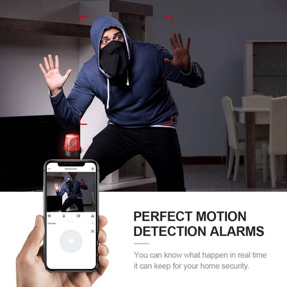 Small WiFi Home Security Camera 4K Night Vision