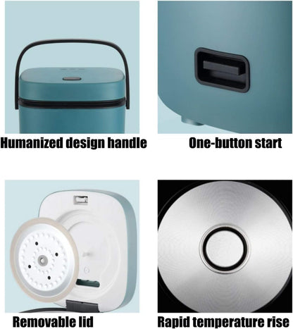Small Electric Rice Cooker with Steamer and Easy Control