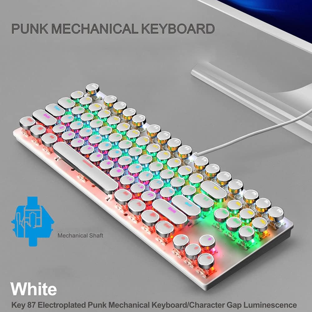 Pro Gamer Keyboard RGB LED Blue Mechanical Keys
