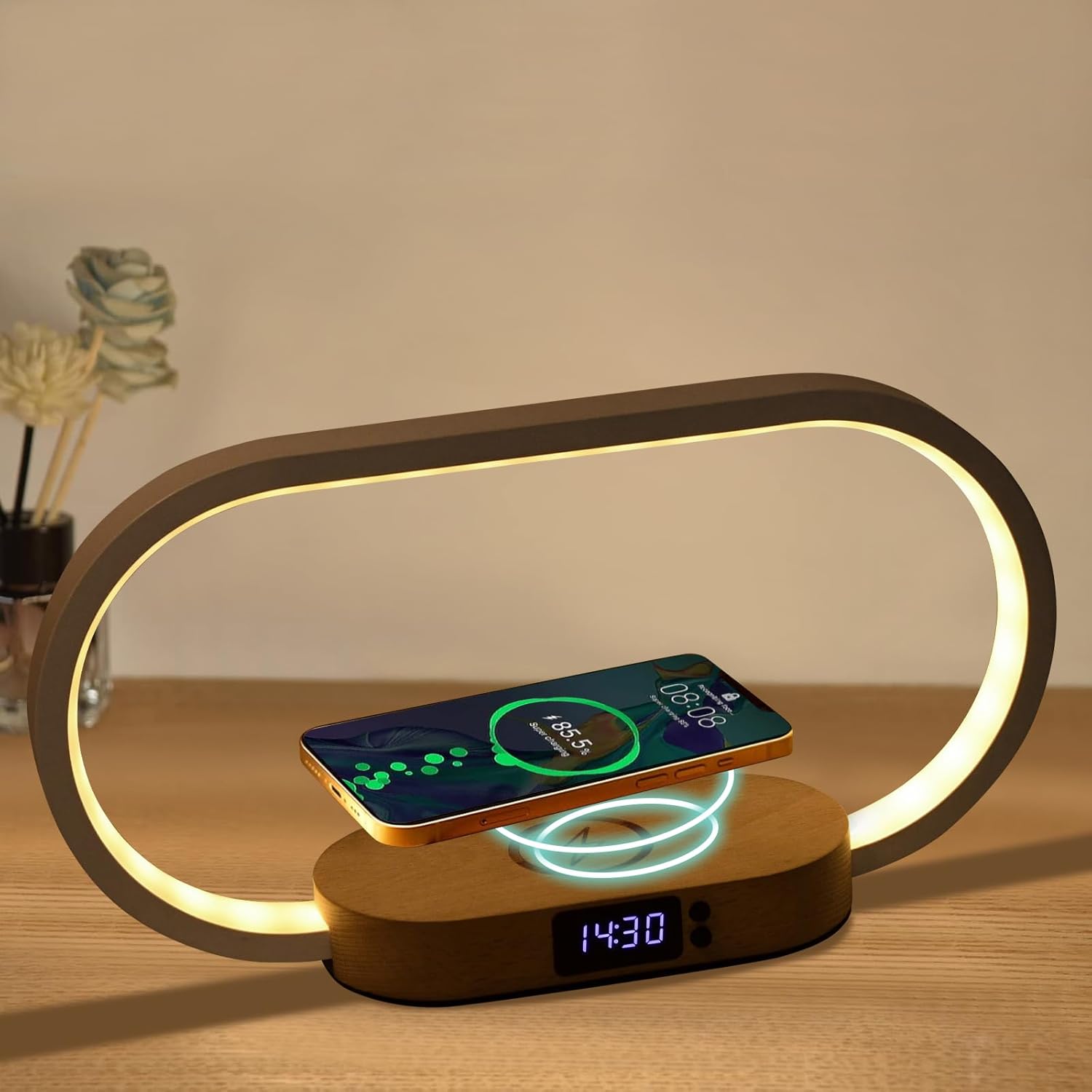 Smart LED Nightstand Lamp with Clock - Cofik