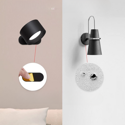 Wireless LED Wall Sconce with Adjustable Brightness