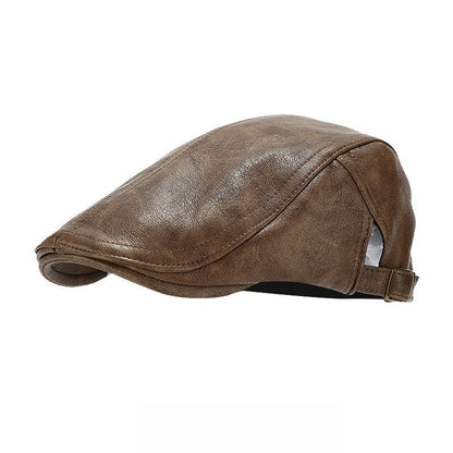 Timeless Brown Leather Hat