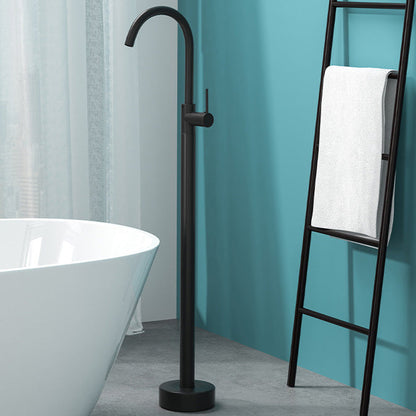 Luxury Copper Floor Mount Freestanding Tub Faucet