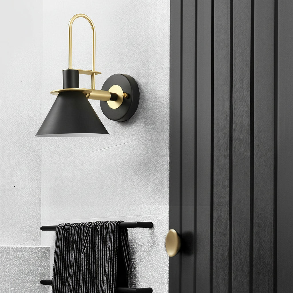 Contemporary Brass LED Wall Lamp