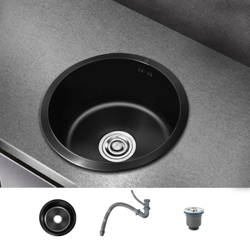 Modern Stainless Steel Kitchen Sink Round Bowl - Cofik