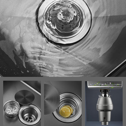 Modern Stainless Steel Kitchen Sink Round Bowl