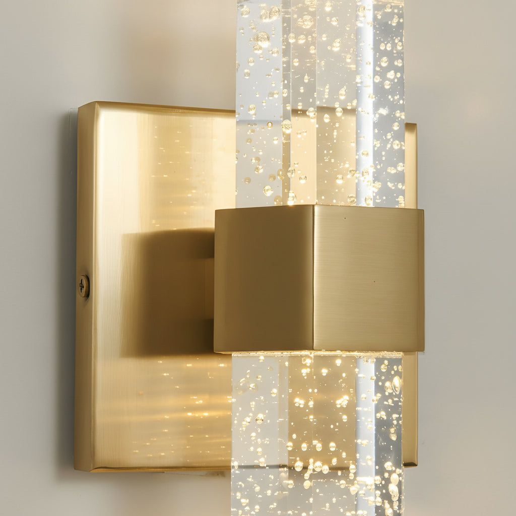 Elegant Gold LED Wall Light Modern Cylinder Sconce