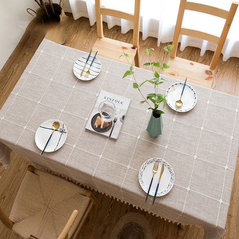 Easy Care Waterproof Tablecloth for Kitchen Dining