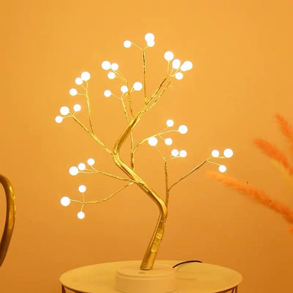 Warm Copper String Bedroom Lamp