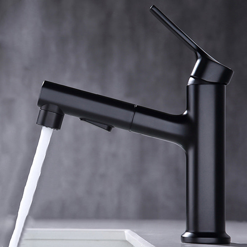 Classic Round Basin Sink Faucet in Solid Brass
