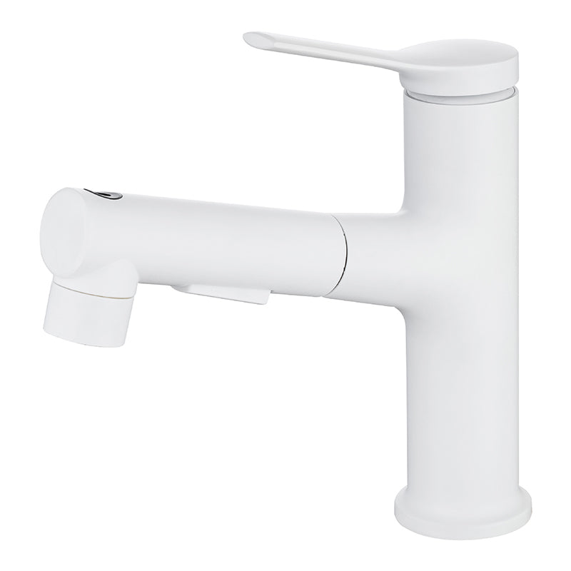 Classic Round Basin Sink Faucet in Solid Brass