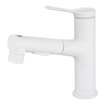Classic Round Basin Sink Faucet in Solid Brass
