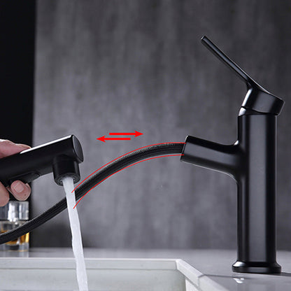 Classic Round Basin Sink Faucet in Solid Brass