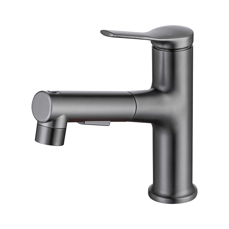 Classic Round Basin Sink Faucet in Solid Brass