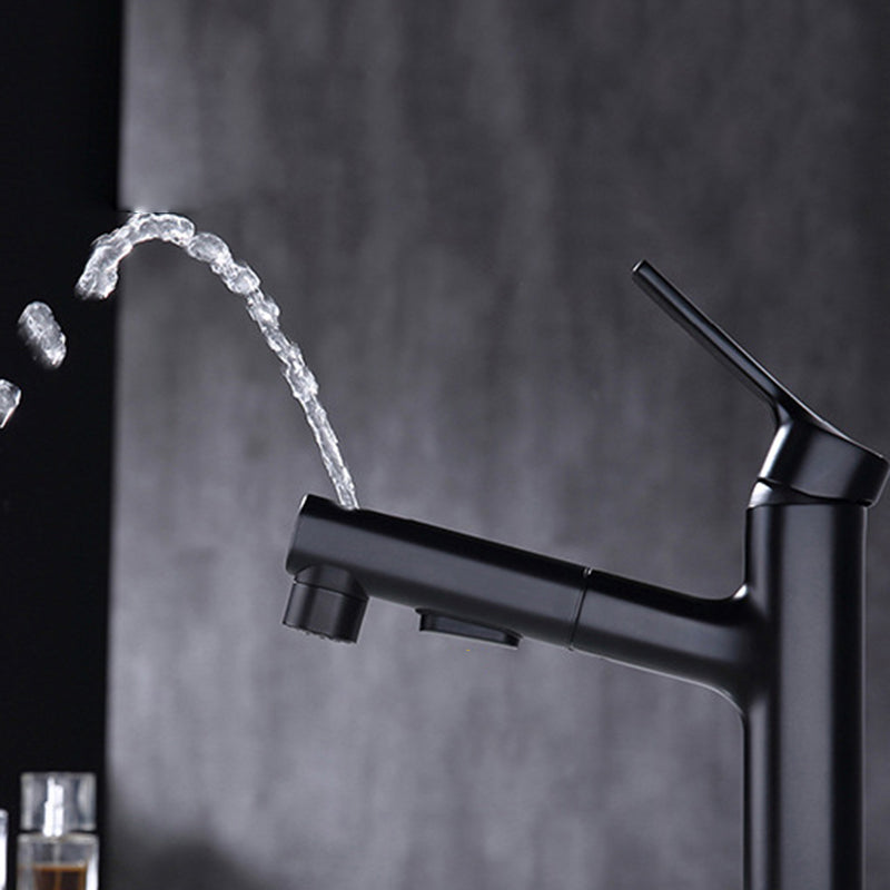 Classic Round Basin Sink Faucet in Solid Brass