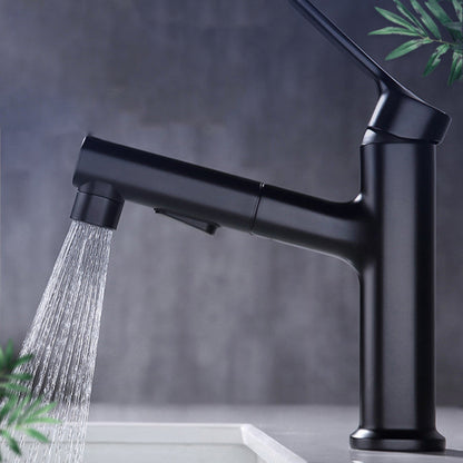 Classic Round Basin Sink Faucet in Solid Brass