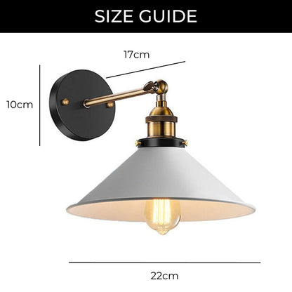 Rustic Metal LED Wall Lamp