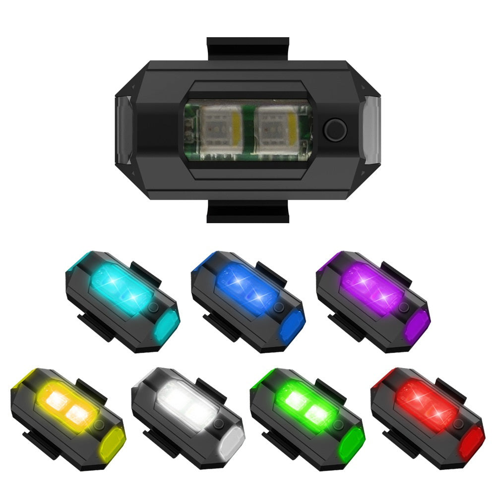 Colorful LED Plane Flashing Light with USB Recharge