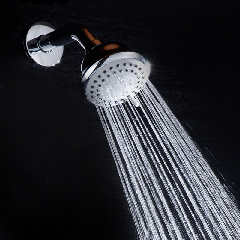 Silver Round Wall Mount Shower Head Stainless Steel