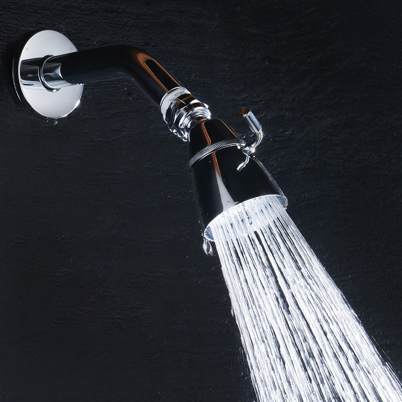 Silver Round Wall Mount Shower Head Stainless Steel