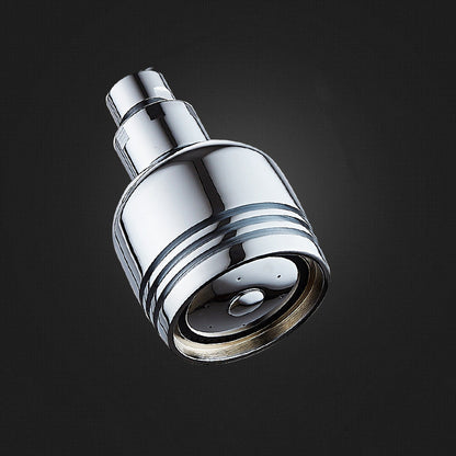 Silver Round Wall Mount Shower Head Stainless Steel