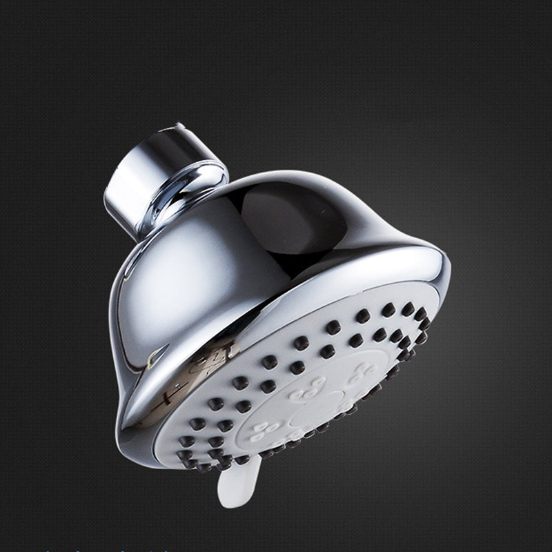 Silver Round Wall Mount Shower Head Stainless Steel
