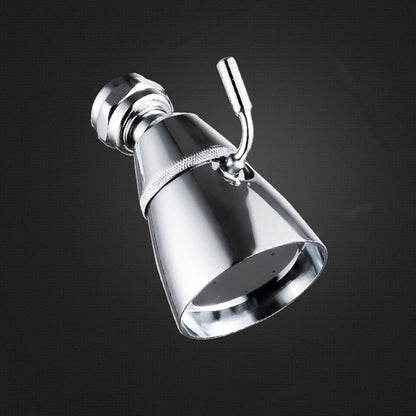 Silver Round Wall Mount Shower Head Stainless Steel
