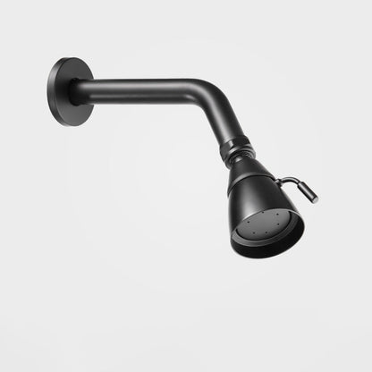 Silver Round Wall Mount Shower Head Stainless Steel