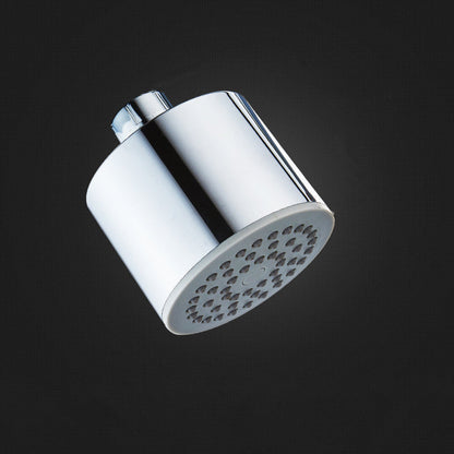 Silver Round Wall Mount Shower Head Stainless Steel