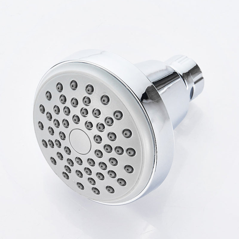 Silver Round Wall Mount Shower Head Stainless Steel