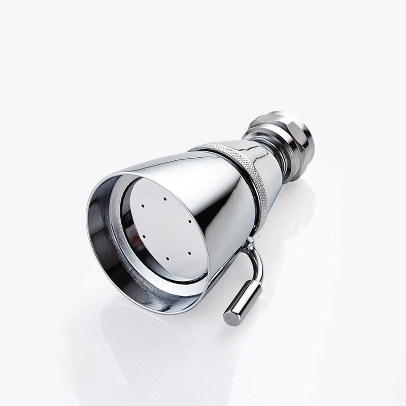 Silver Round Wall Mount Shower Head Stainless Steel