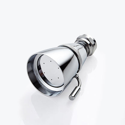 Silver Round Wall Mount Shower Head Stainless Steel