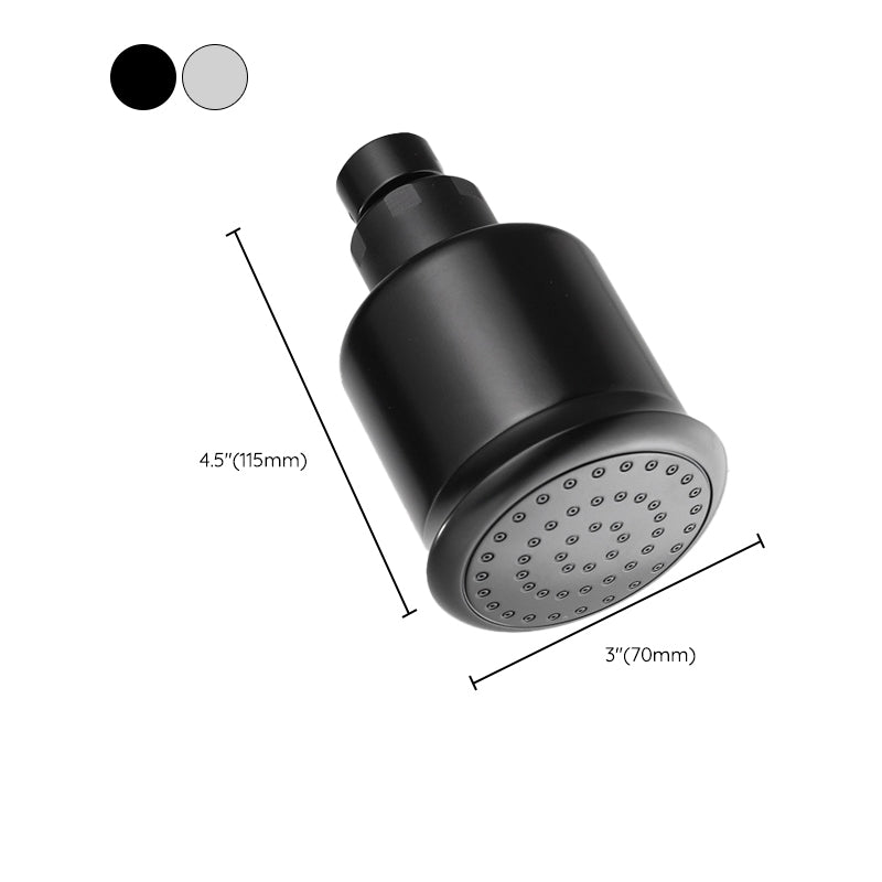 Silver Round Wall Mount Shower Head Stainless Steel