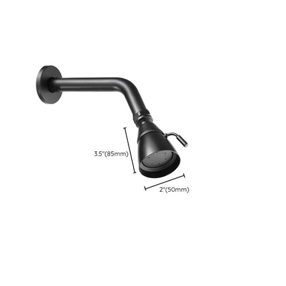 Silver Round Wall Mount Shower Head Stainless Steel
