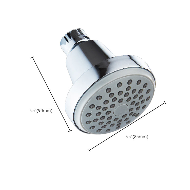 Silver Round Wall Mount Shower Head Stainless Steel