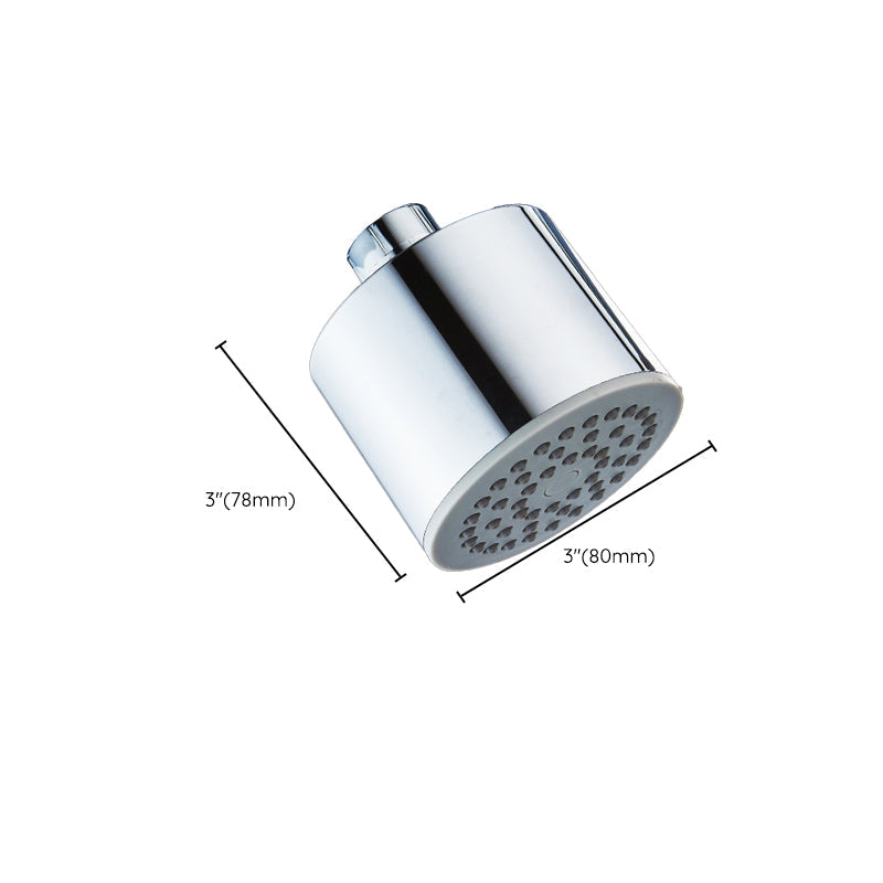 Silver Round Wall Mount Shower Head Stainless Steel