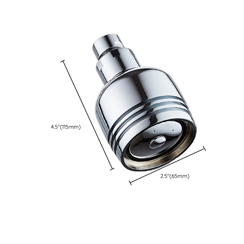 Silver Round Wall Mount Shower Head Stainless Steel