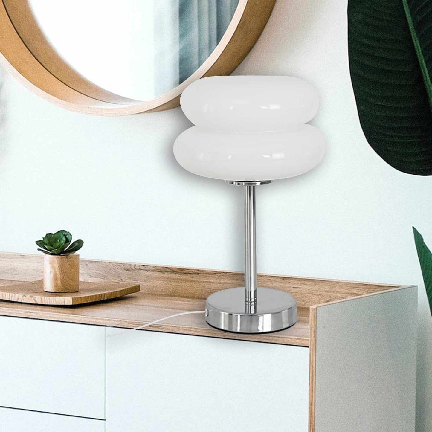Vintage Glass Desk Lamp