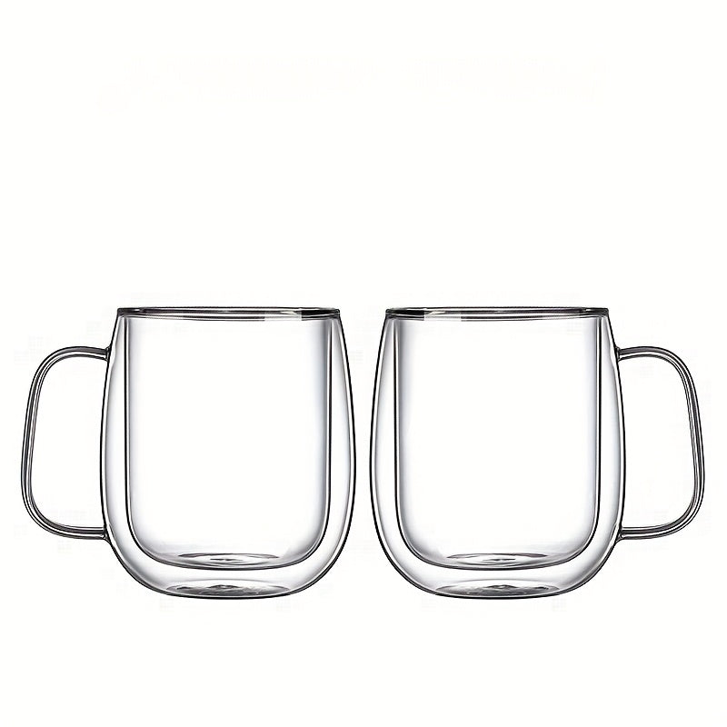 Insulated Double Layer Glass Coffee Mug