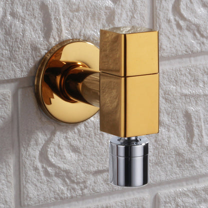 Modern Round Brass Bathroom Faucet Handle