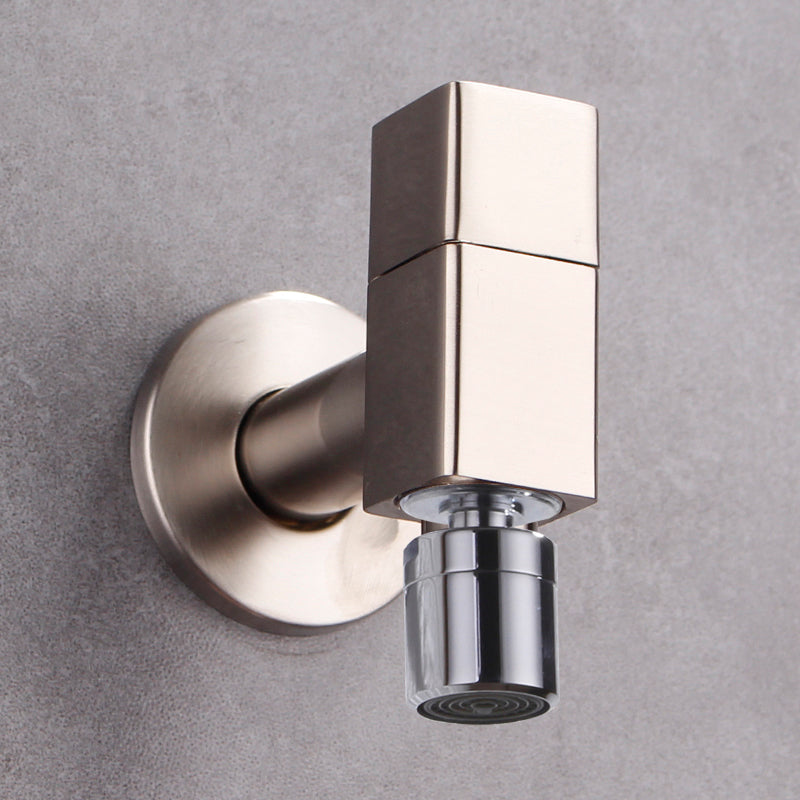 Modern Round Brass Bathroom Faucet Handle