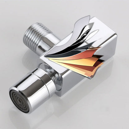 Modern Round Brass Bathroom Faucet Handle