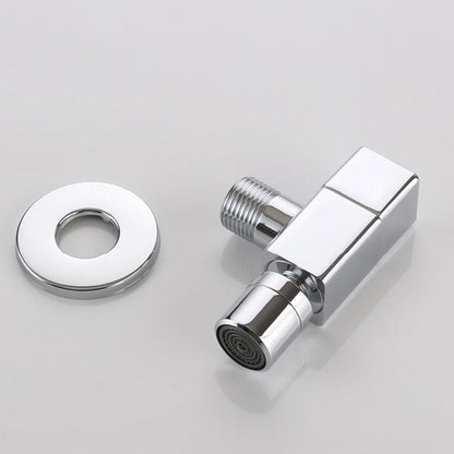 Modern Round Brass Bathroom Faucet Handle
