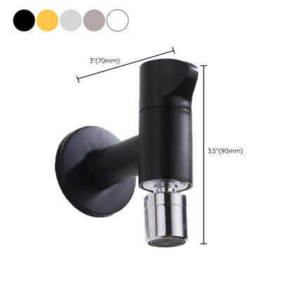 Modern Round Brass Bathroom Faucet Handle