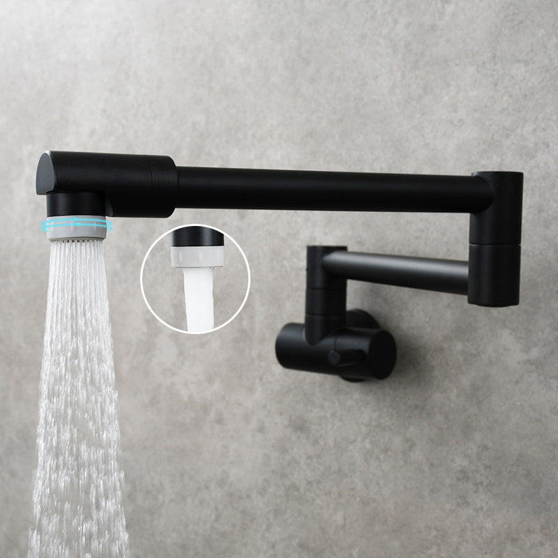 Compact Wall Mount Single Handle Kitchen Faucet